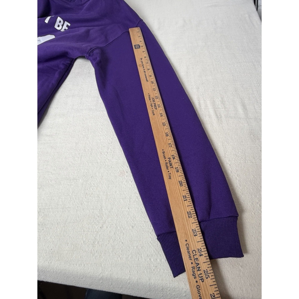 Funny Rooster Hoodie Sweatshirt Purple XXL Don't Be A Sucker Graphic Pullover - Picture 6 of 6